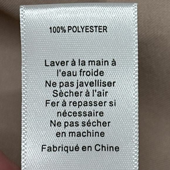 NWT | LUSH | Mock Neck Satin Midi Dress | Irish Cream | Large - Picture 9 of 14